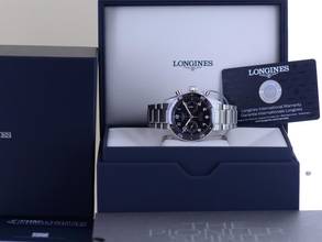 Thumbnail von Longines Spirit Flyback Chronograph Automatic 42mm Steel Band Black Dial B+P New
