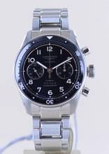 Thumbnail von Longines Spirit Flyback Chronograph Automatic 42mm Steel Band Black Dial B+P New