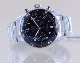 Thumbnail von Longines Spirit Flyback Chronograph Automatic 42mm Steel Band Black Dial B+P New