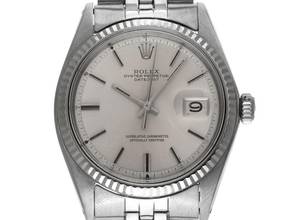 ロレックス Datejust Ref.1601 年代1970箱と説明書付き非常に良いヴィンテージ Datejust ステンレススチール 18kt ホワイトゴールド オープン 6/9 ジュビリーブレスレット