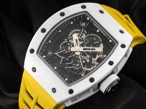 Thumbnail von Richard Mille RM 055 Ref.RM055 2020 Full Set Original Bubba Watson White Ceramic Rubber Folding Clasp