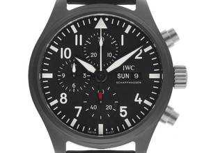 IWC フライヤーウォッチ クロノグラフ トップガン パイロットウォッチ トップガン セラミック Ref.IW389101 2026 フルセット 未使用 パイロットウォッチ クロノグラフ トップガン セラミック テキスタイル / レザー フォールディングバックル