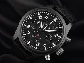 Thumbnail von IWC Pilot's Watch Chronograph Top Gun Pilot's Watch Top Gun Ceramic Ref.IW389101 2026 Full Set Unworn Pilot's Watch Chronograph Top Gun Ceramic Textile / Leather Folding Clasp