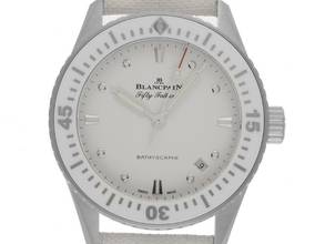 Blancpain Fifty Fathoms Bathyscaphe Ref.5100 1127 W52A 年式2026 フルセット 未使用 Fifty Fathoms Bathyscaphe ホワイトセラミック ラバー