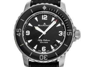 Blancpain Fifty Fathoms Ref.5007 1130 B64B 年2026 完全セット 未使用 Fifty Fathoms ラバー折りたたみ式バックル