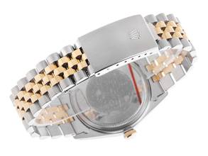 Thumbnail von Rolex Datejust Diamanten Ref.16013 1982 Box&Beschreibung sehr gut Vintage Datejust Diamanten open 6/9 Stahl 18kt Gelbgold Jubilé Armband