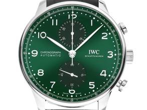 IWC Portuguese Portugieser Chronograph Ref.IW371615 2026 フルセット 未使用 ポルトギーザ クロノグラフ グリーンダイヤル クロコレザー フォールスリッジ