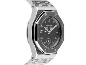Thumbnail von Audemars Piguet Royal Oak Offshore Ref.25807ST Year 1999 Full Set original Vintage Unpolished Royal Oak Offshore Full Calendar Blue