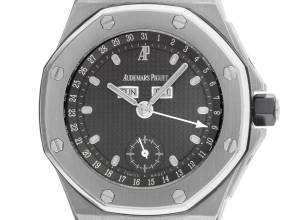 Thumbnail von Audemars Piguet Royal Oak Offshore Ref.25807ST Year 1999 Full Set original Vintage Unpolished Royal Oak Offshore Full Calendar Blue