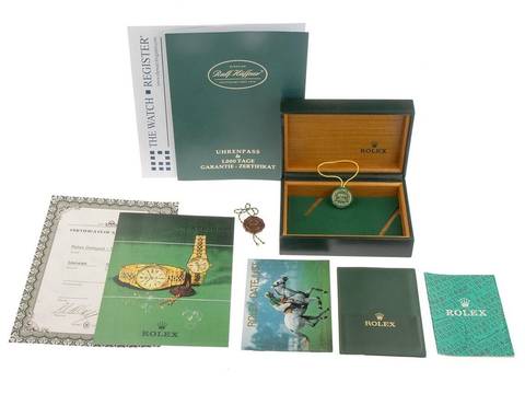 Rolex Datejust Ref.16014 Bj.1982 Box&Beschreibung Original Vintage Unpoliert Datejust Stahl 18kt Weißgold open 6/9 Jubilé Armband