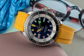 Thumbnail von Breitling Superocean Automatic 42 Rainbow stainless steel Ref. A17375211B2S2 B&P 2025