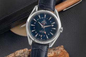 オメガ シーマスター アクアテラ GMT 自動巻き Ref. 231.13.43.22.03.001 B&P 2012