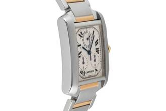 Thumbnail von Cartier Tank Française Steel Gold Chronoflex Chronograph Ref. W51004Q4 Box