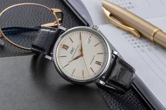 Thumbnail von IWC Portofino stainless steel automatic men's watch ref. IW356517