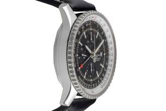 Thumbnail von Breitling Navitimer World GMT Chronograph stainless steel automatic Ref. A24322