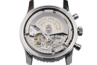 Thumbnail von Breitling Navitimer World GMT Chronograph stainless steel automatic Ref. A24322