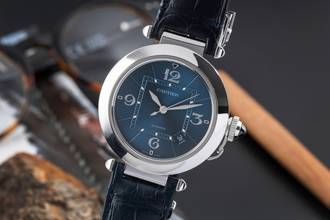 Thumbnail von Cartier Pasha 41 Automatic Date Steel Men's Watch Ref. WSPA0038 Classic