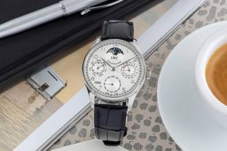 Thumbnail von IWC Portuguese Perpetual Calendar 950 Platinum Automatic Ref. IW502219 B&P 2009