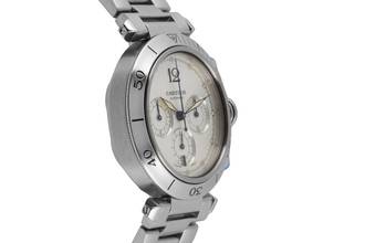 Thumbnail von Cartier Pasha Seatimer Chronograph Steel Automatic Men's Watch Ref. W31030H3 Box