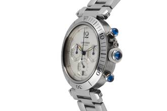 Thumbnail von Cartier Pasha Seatimer Chronograph Steel Automatic Men's Watch Ref. W31030H3 Box