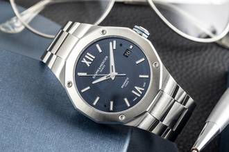 Baume & Mercier Riviera ステンレス自動巻きメンズ腕時計 Ref. M0A10616 65899 B&P 2021