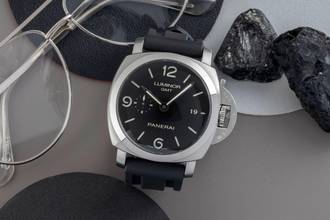 Thumbnail von Panerai Luminor 1950 3 Days GMT Automatic Stainless Steel Men's Watch Ref. PAM00320