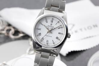 Rolex Air King Precision White Roman Dial Steel Automatic Men's Watch Ref. 14000