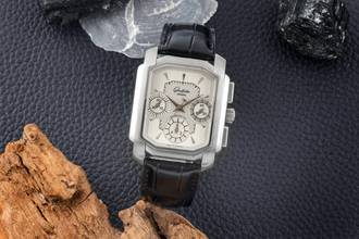 Thumbnail von Glashütte Original Senator Karrée Chronograph stainless steel automatic men's watch 1-39-31-06-04-04