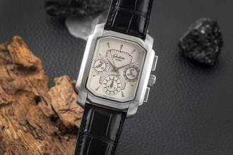 Glashütte Original Senator Karrée Chronograph stainless steel automatic men's watch 1-39-31-06-04-04