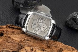 Thumbnail von Glashütte Original Senator Karrée Chronograph stainless steel automatic men's watch 1-39-31-06-04-04
