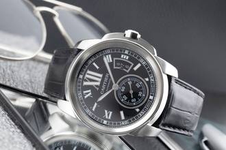 Thumbnail von Cartier Calibre de Cartier 42 Stainless Steel Automatic Men's Watch Ref. W7100041 3389