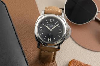 Thumbnail von Panerai Luminor Base Logo Steel Hand-Wound Men's Watch Ref. PAM01086 B&P 2021