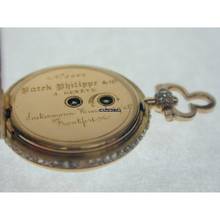 Thumbnail von Patek Philippe & Co. Sackermann Miniatur Diamant Taschenuhr von 1850 </h1>