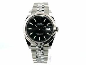 Thumbnail von Rolex Datejust 41 Edelstahl Weißgold 126334 Schwarz Jubile </h1>
