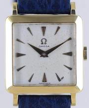 Thumbnail von Omega Classic 18K Square Vintage Cal. 511 Handwind Klassiker Dresswatch 60er </h1>