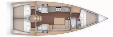 Thumbnail von Dufour 390 Grand Large Parbleu