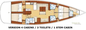 Thumbnail von Beneteau Oceanis 54 ALEX
