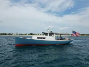 Luhrs 45 Launch Pilothouse BLUE JACKET