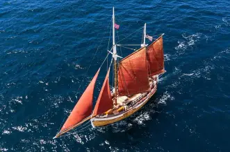 Thumbnail von Vintage Norwegian Double Ended Ketch