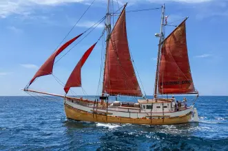 Thumbnail von Vintage Norwegian Double Ended Ketch