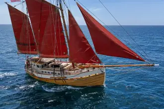 Thumbnail von Vintage Norwegian Double Ended Ketch